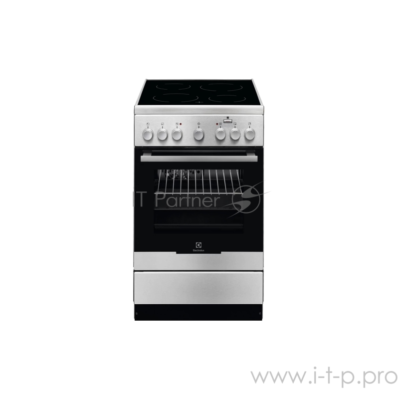Электрическая плита ELECTROLUX EKC952903X/ 85х50х60, стеклокерамика, электрическая, гриль, таймер, 11 режимов, нерж.сталь,