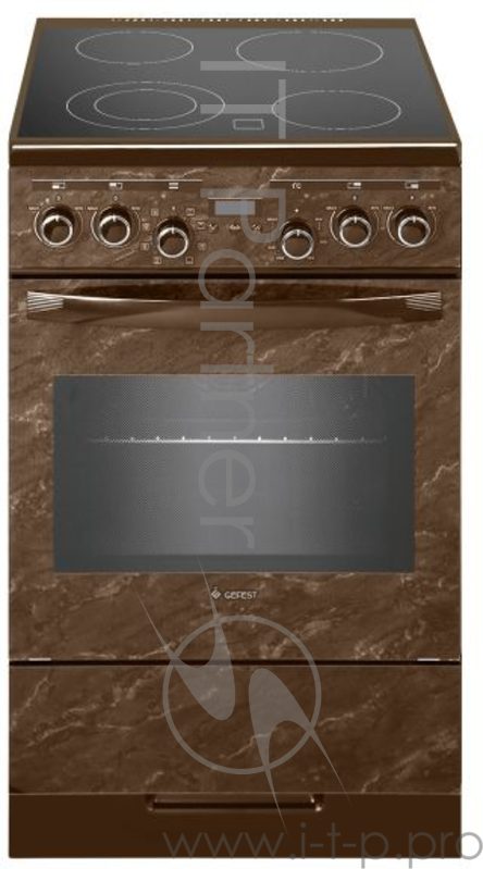 Электрическая плита GEFEST 5560-03 0054 коричневый / с рисунком мрамор