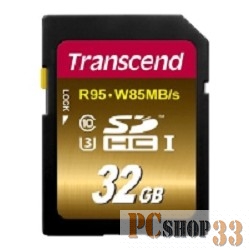 Карта памяти SecureDigital 32Gb Transcend TS32GSDU3X {SDHC Class10, UHS-I U3X}