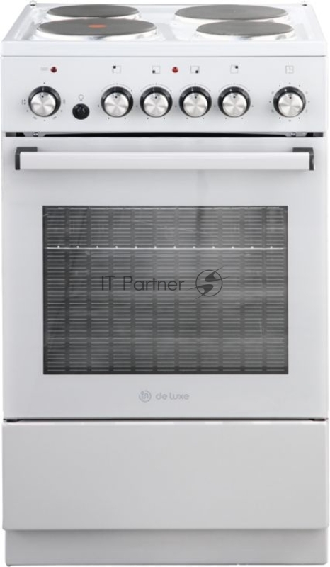 Электрическая плита De Luxe 5004.16э 012 серый Типоразмер 50*50см, экспресс-конфорка на 2кВт, мех. таймер , духовка с терморегулятором, грилем, вертелом с эл./приводом, подсветкой, СЕРЫЙ ЦВЕТ