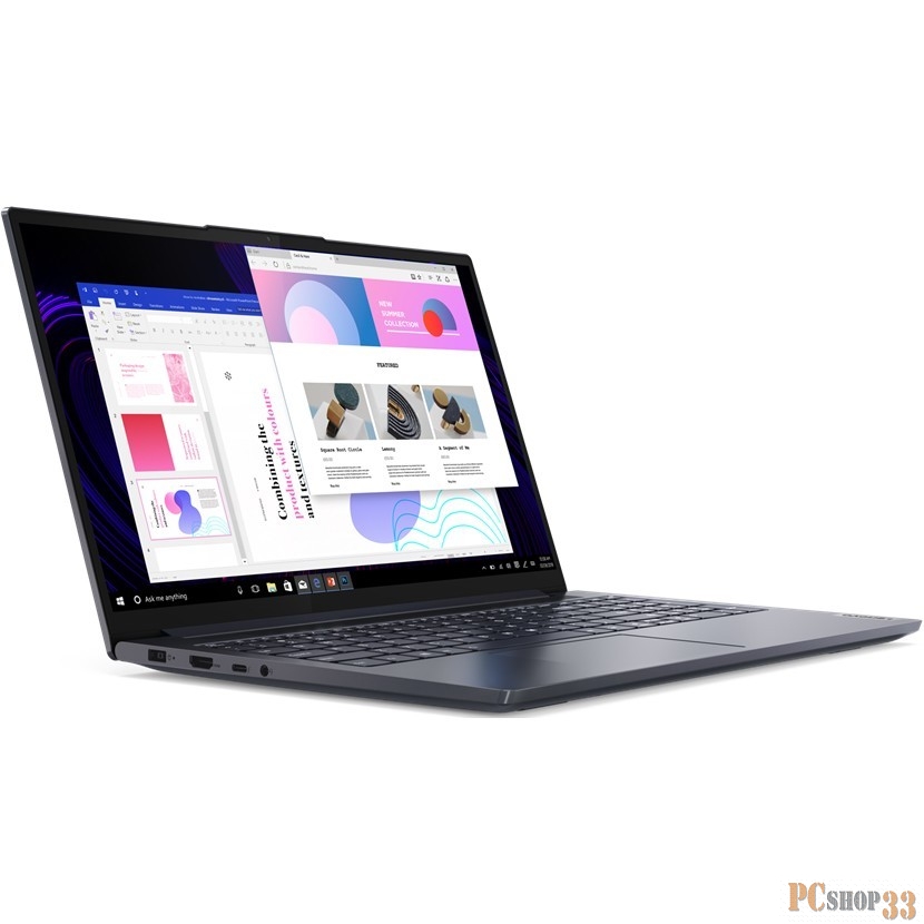 Ноутбук Lenovo Yoga Slim7 15IMH05 Core i7 1065G7/16Gb/SSD512Gb/NVIDIA GeForce GTX 1650 4Gb/15.6/IPS/FHD (1920x1080)/Windows 10/grey/WiFi/BT/Cam