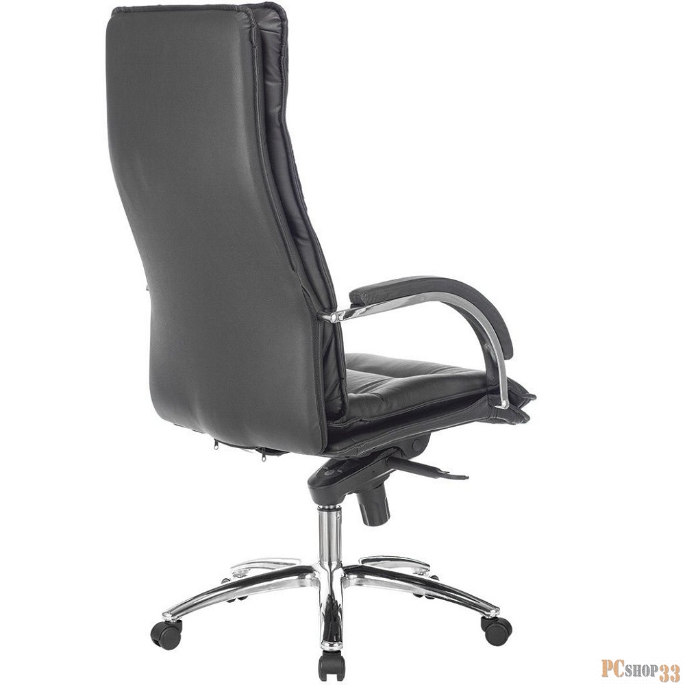 Кресло руководителя Бюрократ T-9927SL/BLACK черный кожа крестовина хром