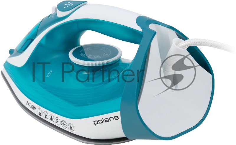 Утюг POLARIS PIR2487AK 3m бирюзовый/белый 2400Вт
