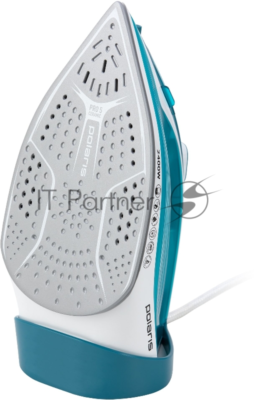 Утюг POLARIS PIR2487AK 3m бирюзовый/белый 2400Вт