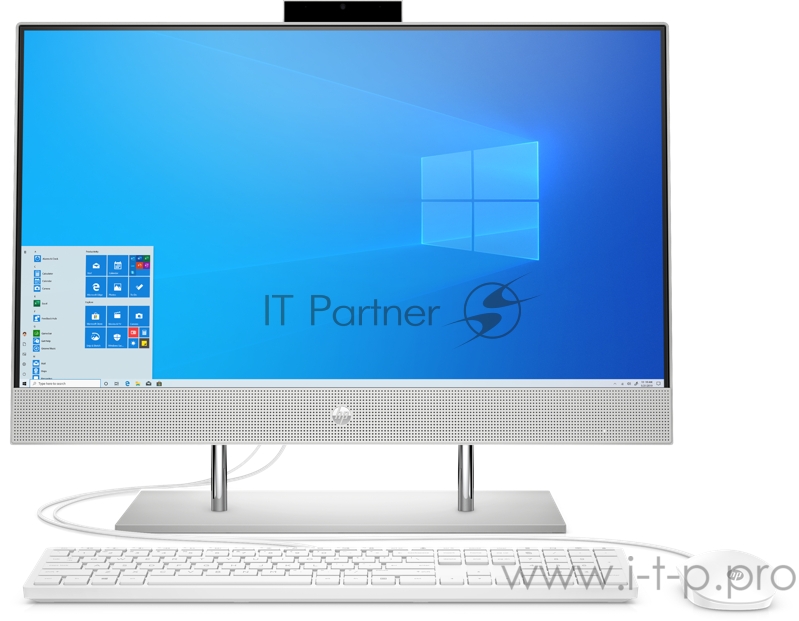 Моноблок HP 24-dp0013ur Touch 23.8 FHD(1920x1080) AMD Ryzen 5 4500U, 8GB DDR4 3200 (1x8GB), SSD 512Gb, AMD Integrated Graphics, noDVD, kbd&mouse wired, HD Webcam, Natural Silver, Win10, 1Y Wty
