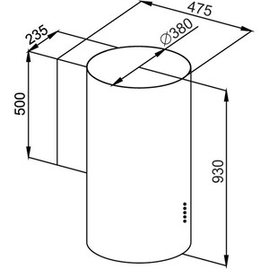Кухонная вытяжка MAUNFELD Lee Wall 39 золотой