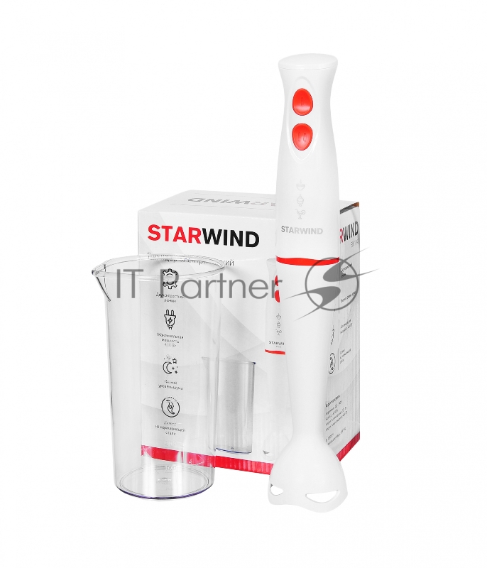 Блендер погружной Starwind SBP1142 400Вт белый/оранжевый