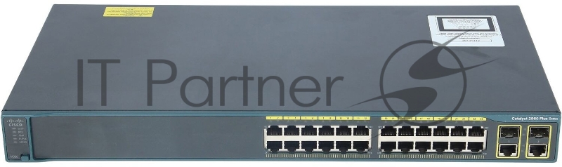 Коммутатор CISCO WS-C2960+24TC-S (Catalyst 2960 Plus 24 10/100 + 2 T/SFP LAN Lite)
