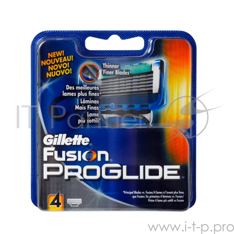 Сменные кассеты GILLETTE FUSION PROGLIDE 4 шт