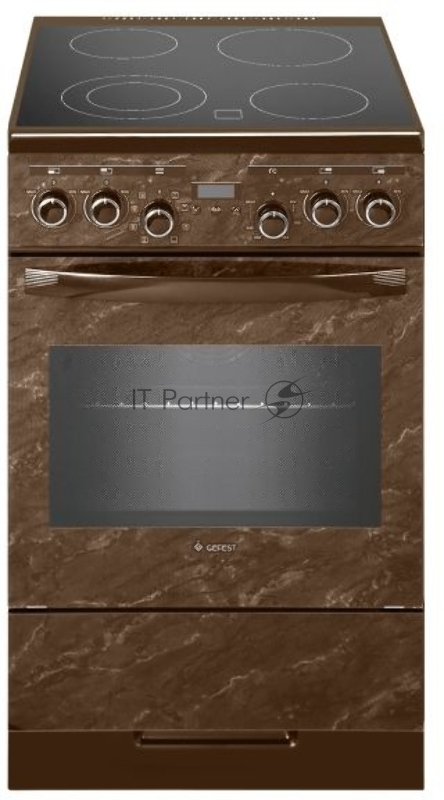 Плита электрическая GEFEST ЭП Н Д 5560-03 0054 коричневый/мрамор стеклокерамика