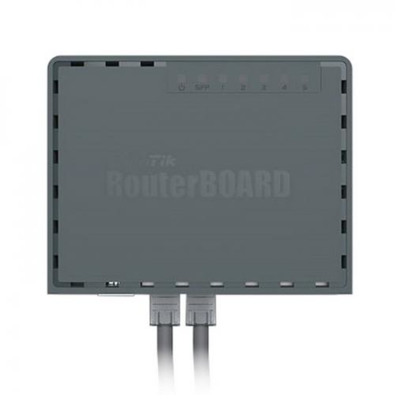 Сетевое оборудование MikroTik RB760iGS PoE-маршрутизатор 2 ядра (880 МГц), 5х 1G RJ45, SFP, USB, MicroSD, раздача PoE (HEX S)