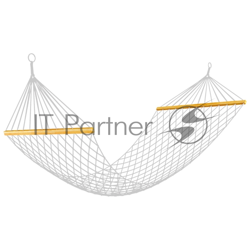 Ecos Гамак-сетка (хлопок) Ham-20 с деревянной планкой, р-р 200х80 см