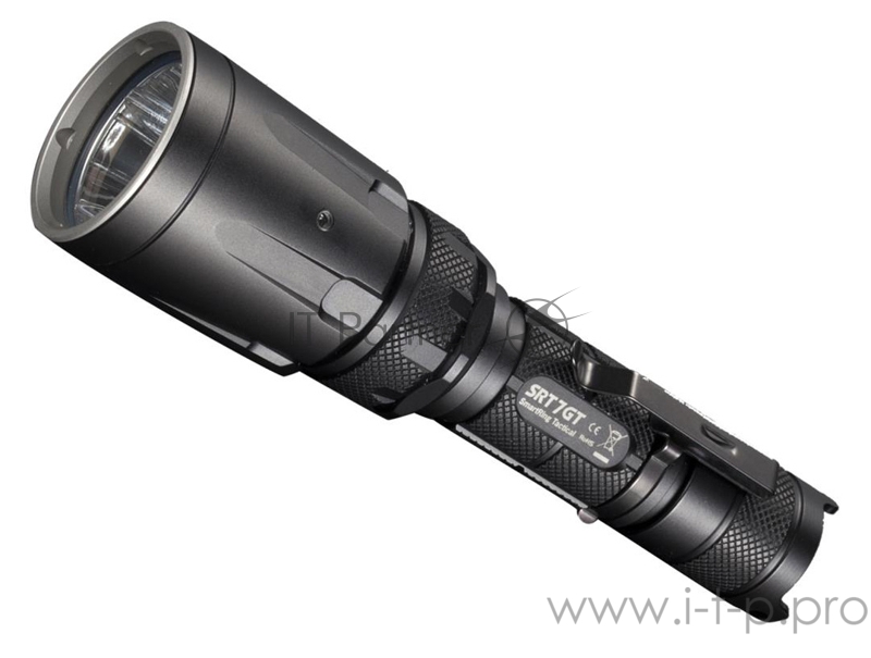 Фонарь ручной Nitecore SRT7GT Kit черный лам.:светодиод. 18650/CR123x1