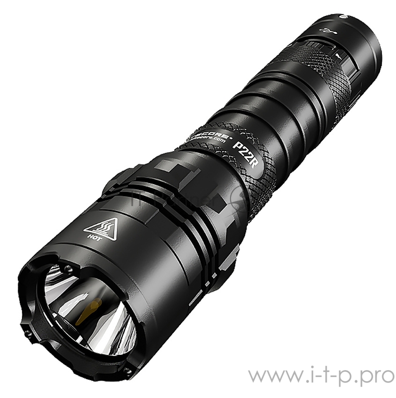 Фонарь ручной Nitecore P22R черный лам.:светодиод. 18650x1 (18385)