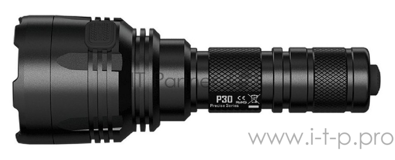 Фонарь ручной Nitecore P30 New черный лам.:светодиод. 18650/CR123x1 (19094)