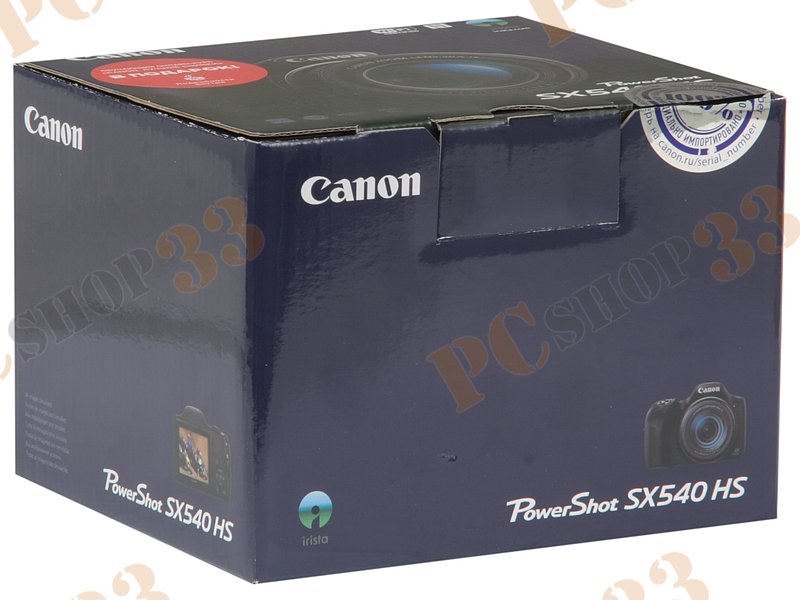 Фотоаппарат Canon PowerShot SX540 HS (20.3Мп, 50x, ЖК 3.0, SDXC), черный