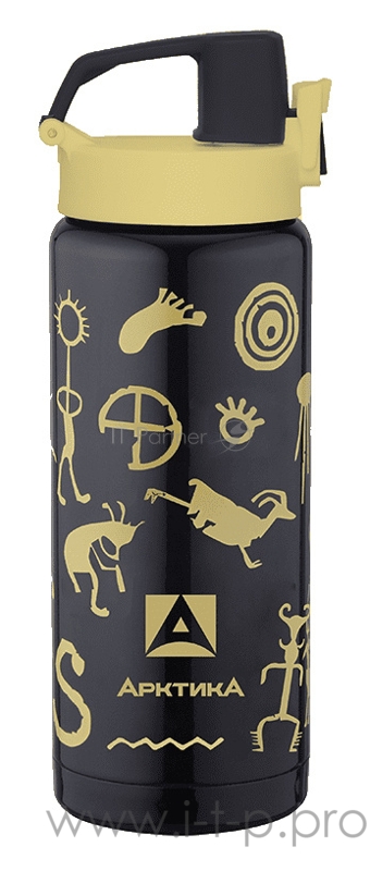 Термос Арктика 702-500 0.5л. черный/рисунок (702-500W/BLA)