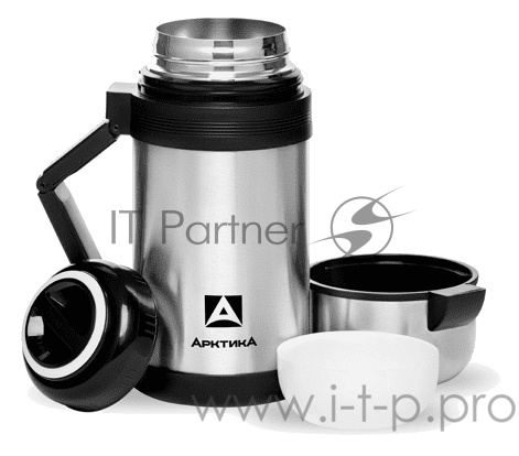 Термос для напитков/еды Арктика 201-1200 1.2л. серебристый/черный (201-1200/SIL)