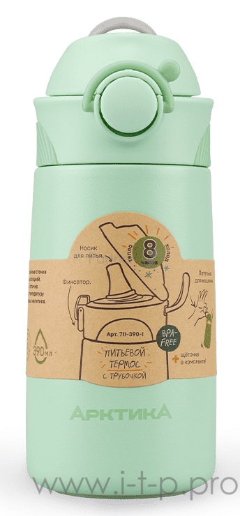 Термос для напитков Арктика 711-390-1 0.39л. мятный картонная коробка (711-390-1/MINT)