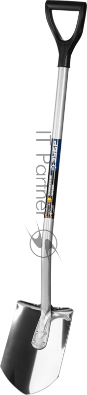 Штыковая лопата Зубр Артель-НС из нержавеющей стали с рукояткой 39407_z01