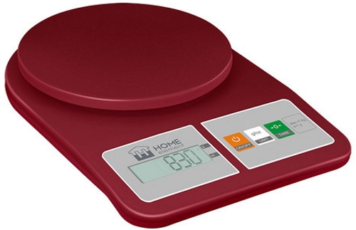 Весы кухонные HOME ELEMENT HE-SC930 красный гранат