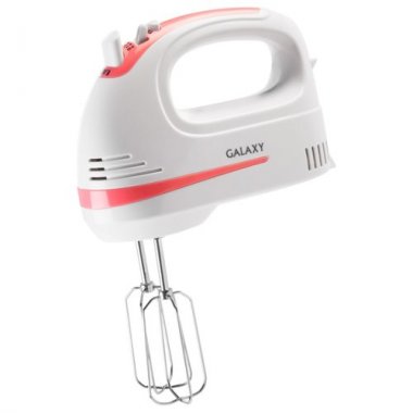 Миксер ручной Galaxy GL 2211 250 Вт. белый/красный
