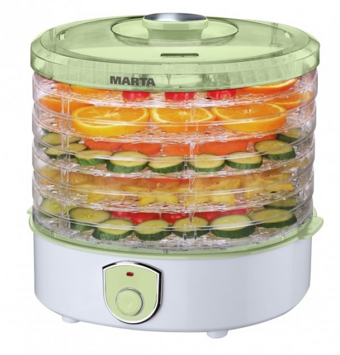 Сушилка для овощей и фруктов MARTA MT-1951 светлая яшма