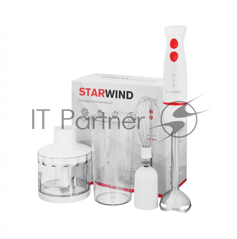 Блендер погружной Starwind SBP2242 500Вт белый/оранжевый