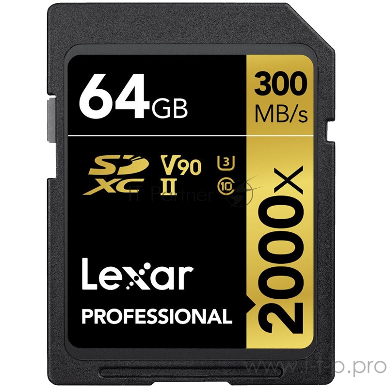 Карта LEXAR Professional 2000x 64GB SDHC/SDXC UHS-II Card