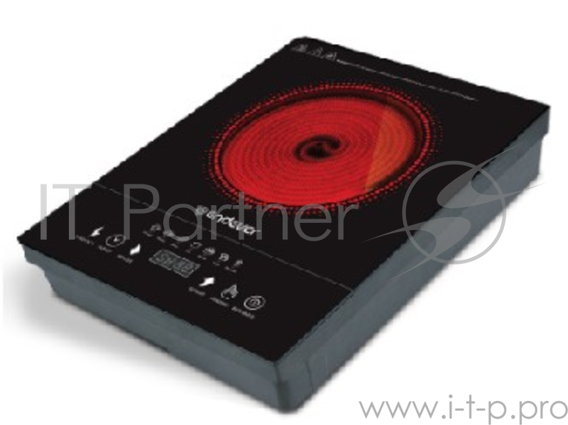 Плитка стеклокерамическая электрическая ENDEVER SKYLINE DP-43 черный , макс. мощность 2000 Вт, цвет варочной поверхности черный, сенсорная панель управления, керамический нагреватель высокого качества, 7 программ приготовления, функция таймера и блок