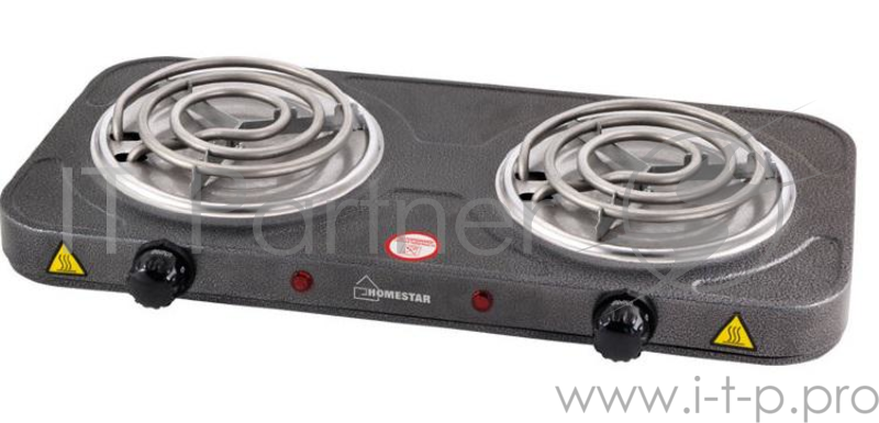 Электроплитка HOMESTAR HS-1105 1000+1000Вт Ф140+140мм ТЭН