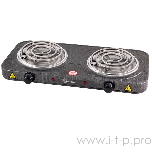 Электроплитка HOMESTAR HS-1105 1000+1000Вт Ф140+140мм ТЭН