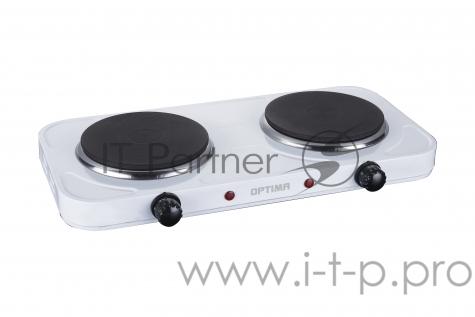 Плитка электрическая WILLMARK НS-210W (2 чугун конф.*155 mm/1000Вт.,155*1000Вт, нерж, белый)