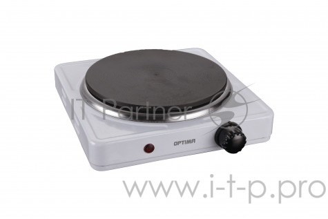 Плитка электрическая WILLMARK НS-111W (1 чугун конф*155 mm,1000Вт, корпус из нерж.стали, белый)