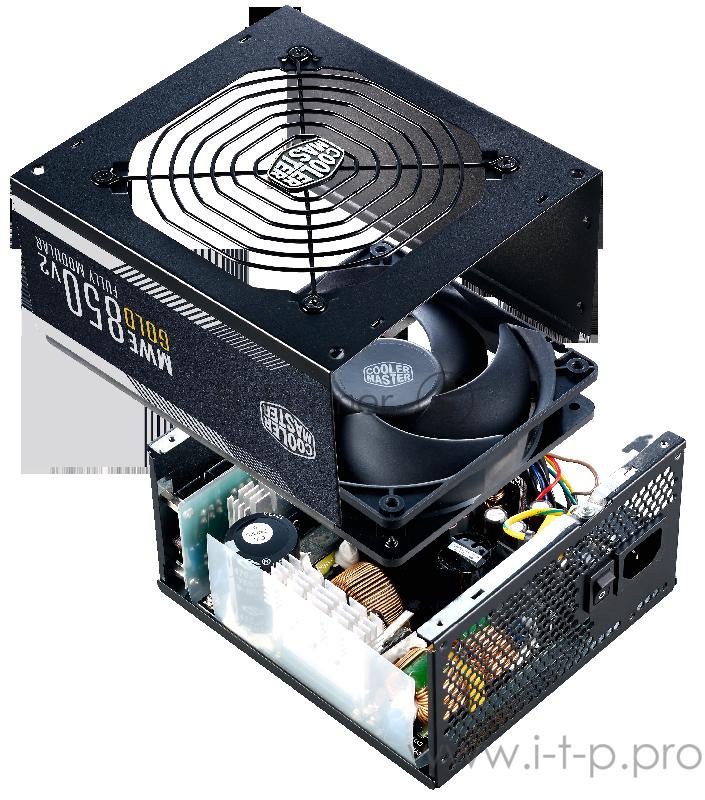 Блок питания 850 Ватт Power Supply Cooler Master MWE Gold V2 FM 850W A/EU Cable