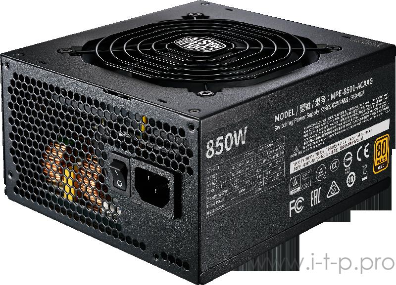 Блок питания 850 Ватт Power Supply Cooler Master MWE Gold V2 FM 850W A/EU Cable