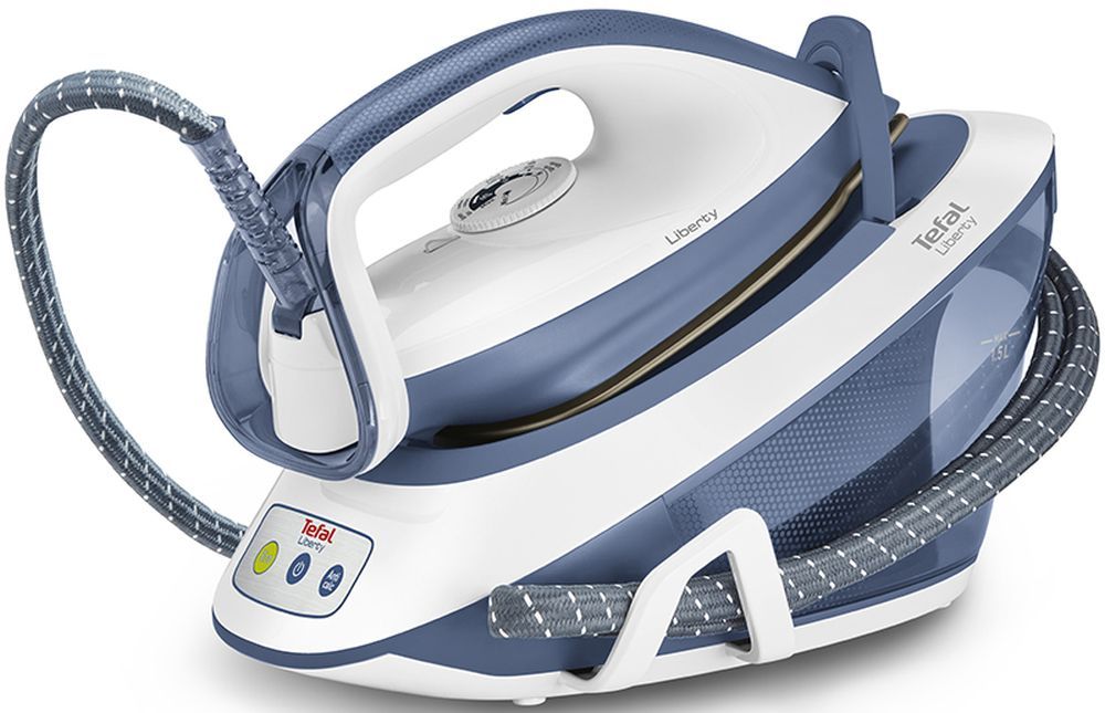 Паровая станция Tefal SV7020E0 синий/белый