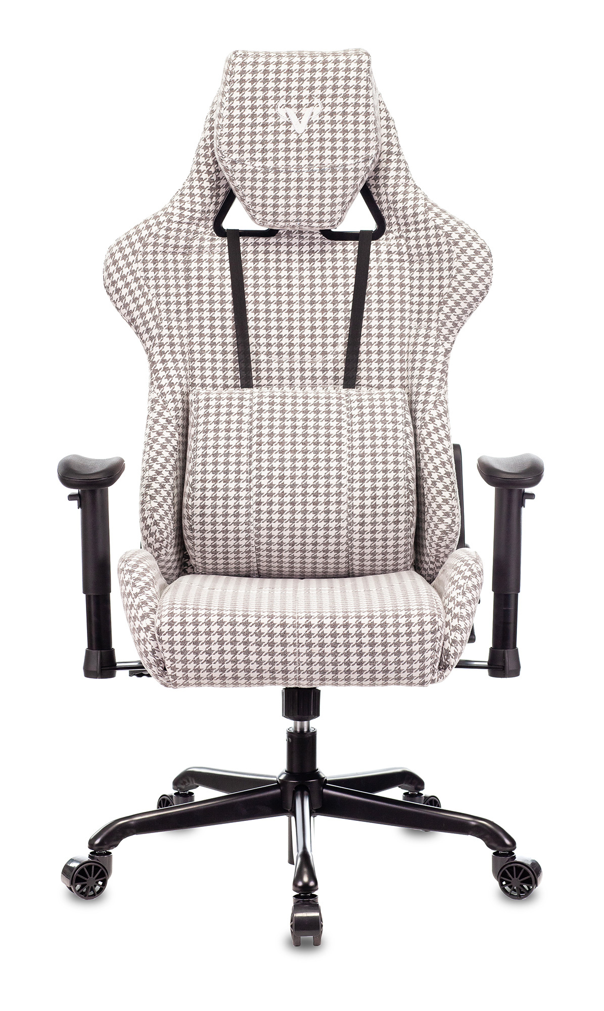 Кресло игровое Бюрократ VIKING LOFT серый Morris гусин.лапка с подголов. крестовина металл