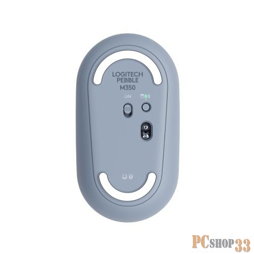 Мышь Logitech M350 ( 910-005719) Wireless Mouse Pebble BLUE GREY беспроводная серо-голубая