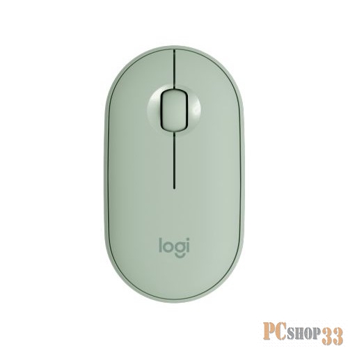 Мышь Logitech (910-005720) Wireless Mouse Pebble M350 EUCALYPTUS беспроводная эвкалиптово-зеленая