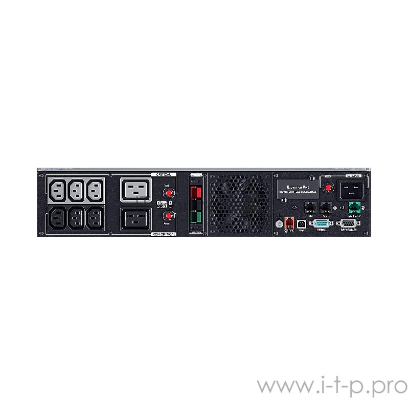 Источник бесперебойного питания UPS CyberPower PR3000ERTXL2UA Line-Interactive 3000VA/3000W USB/RS-232/EPO/Dry/SNMPslot (IEC C13 x 6, IEC C19 x 2) (12V / 6AH х 8)