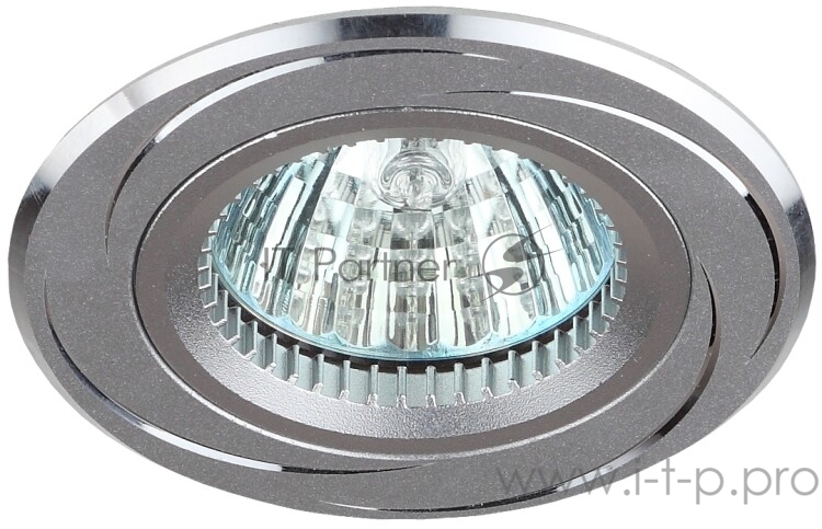 Светильник алюминиевый Эра C0043822 KL34 AL/SL MR16,12V/220V, 50W серебро/хром