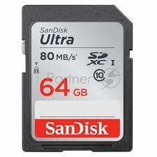 Карта памяти SDXC 64GB UHS-I SDSDUN4-064G-GN6IN SANDISK