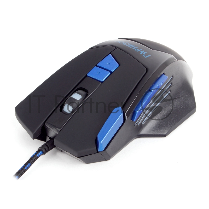 Мышь игровая Гарнизон GM-770G, черн, 2400DPI, 8 кнопок, 7 режимов подсветки, soft touch