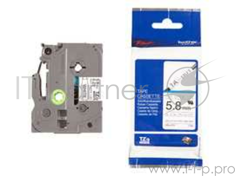 Картридж Brother с термоусадочной трубкой HSE-211, 5,8 мм x 1,5 м, черно-белая печать, для PT-E300, PT-E550, PT-P700, PT-P750W