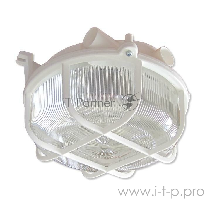 Светильник НПП 03-100-007 Креа круг 1х100Вт E27 IP44 корпус с решеткой бел. Элетех 1005500877
