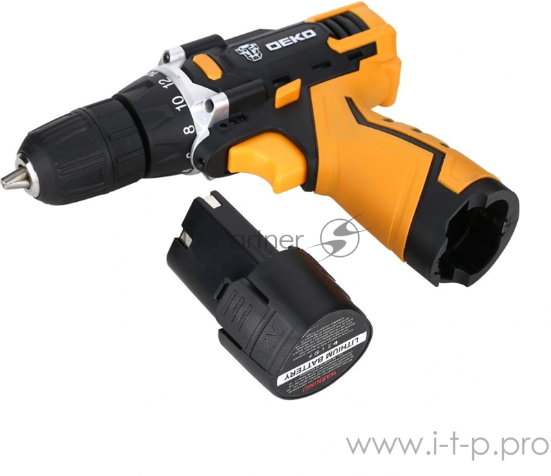 Дрель-шуруповерт Deko GCD12DU3 аккум. патрон:быстрозажимной (кейс в комплекте)
