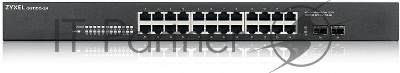 Коммутатор Zyxel GS1100-24-EU0103F 24G 2SFP неуправляемый