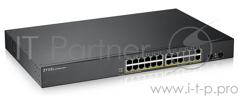 Коммутатор Zyxel GS190024HPV2-EU0101F 24G 2SFP 24PoE+ 170W управляемый