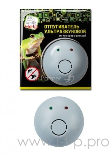 ОтпугивательHELP комаров и слепней ультразвуковой 220В, 10х10х4,5см
